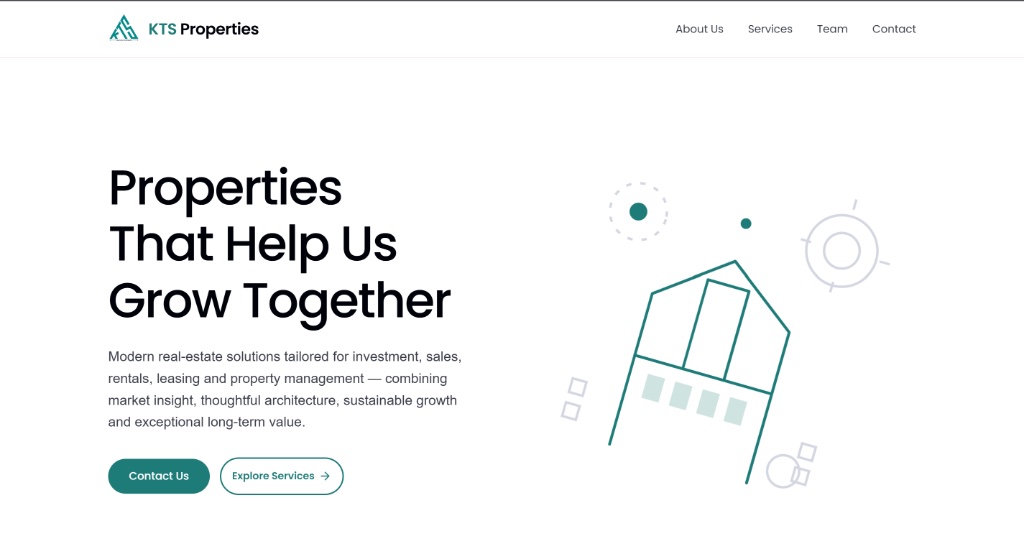 KTS Properties real estate marketing site